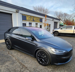 Tesla Model X full vehicle matte PPF ceramic coating