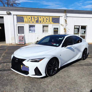Lexus roof wrap before after comparison