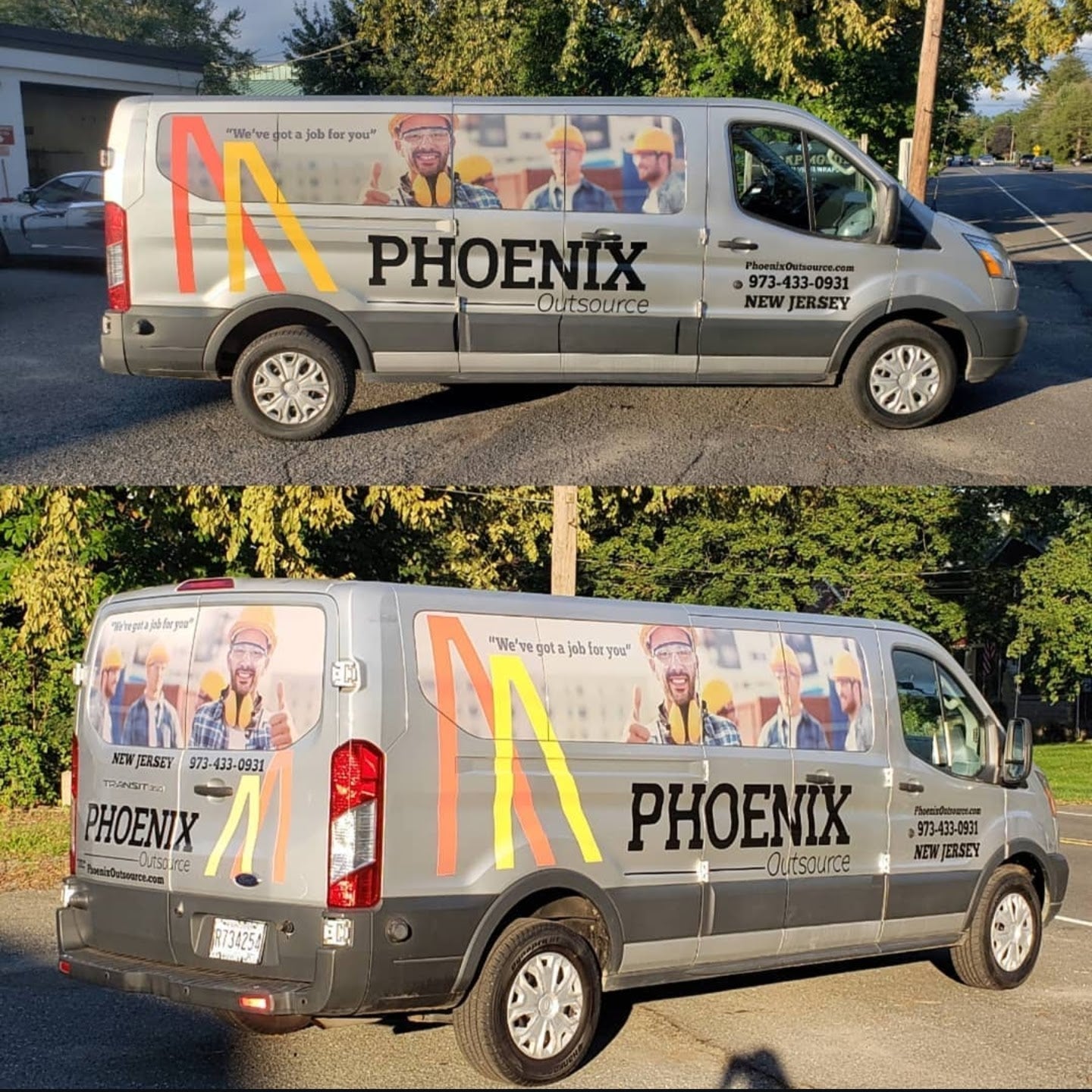 Company Phone Number Decal