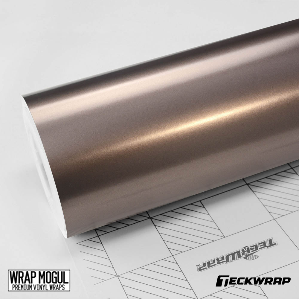 Teckwrap Satin Metalic Brown Grey Silk Vinyl Wrap | HM02