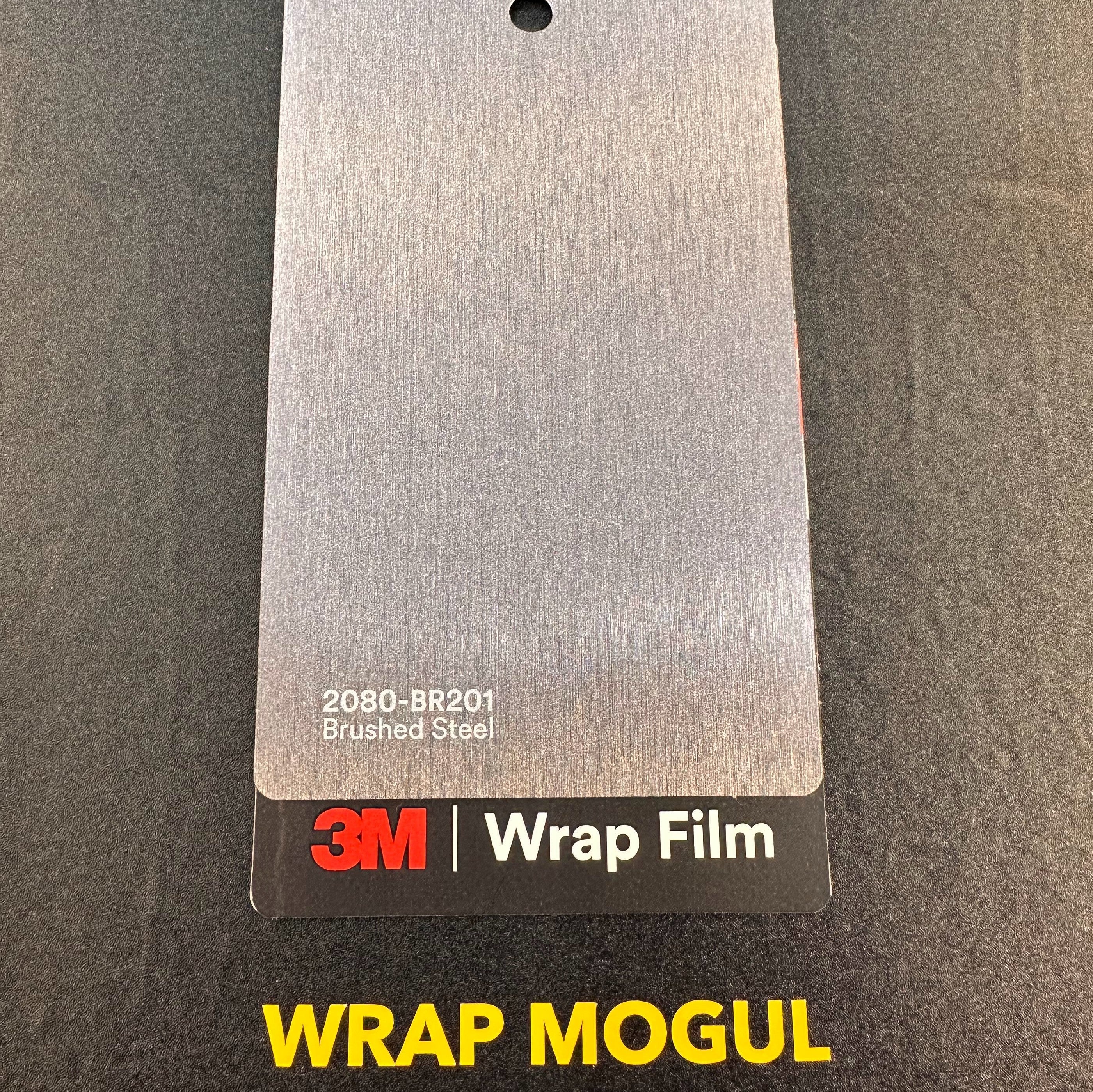 3M 2080 Brushed Steel Vinyl Wrap | BR201