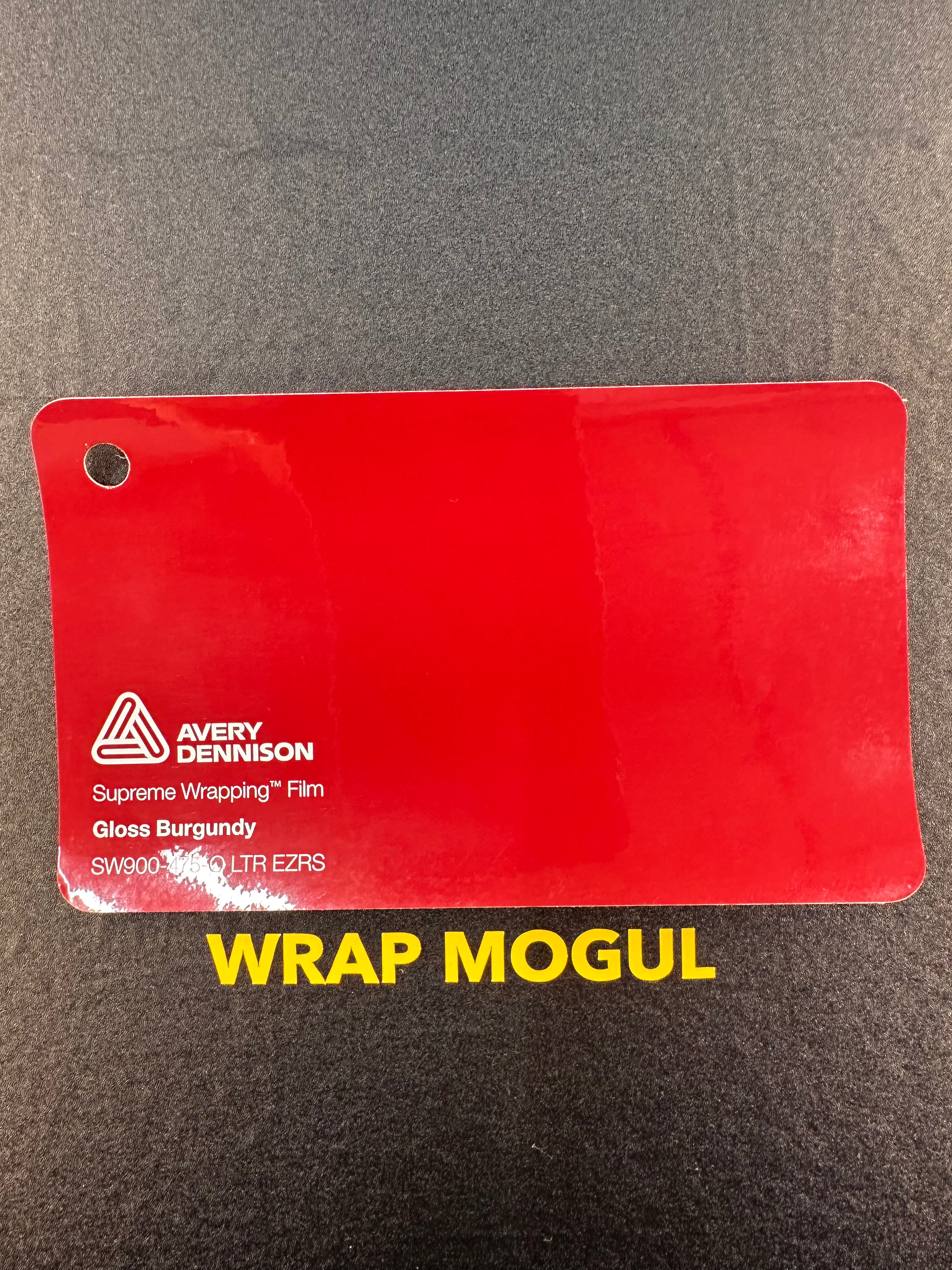 Avery Dennison SW900 Gloss Burgundy Vinyl Wrap | SW900-475-O