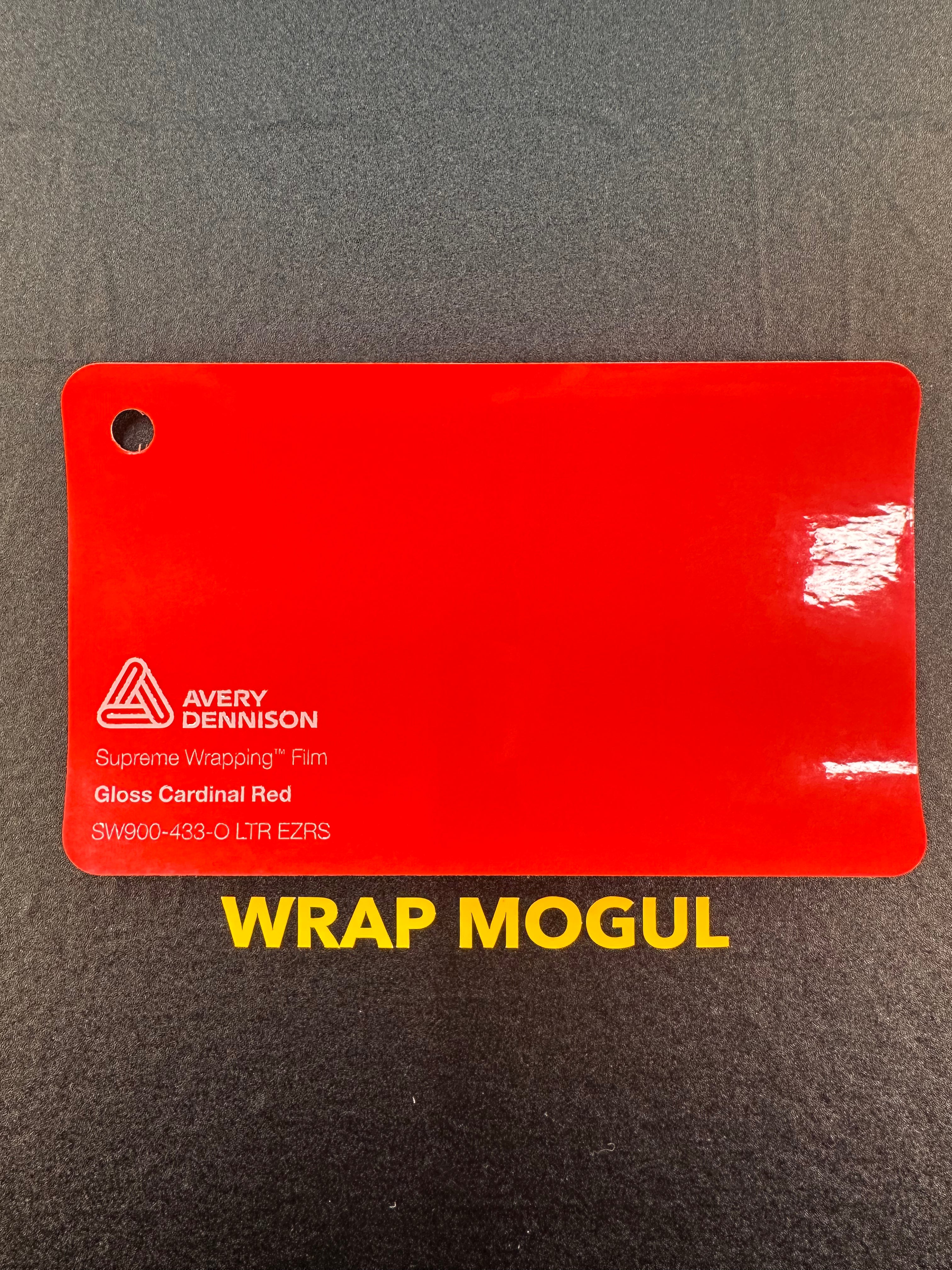 Avery Dennison SW900 Gloss Cardinal Red Vinyl Wrap | SW900-433-O