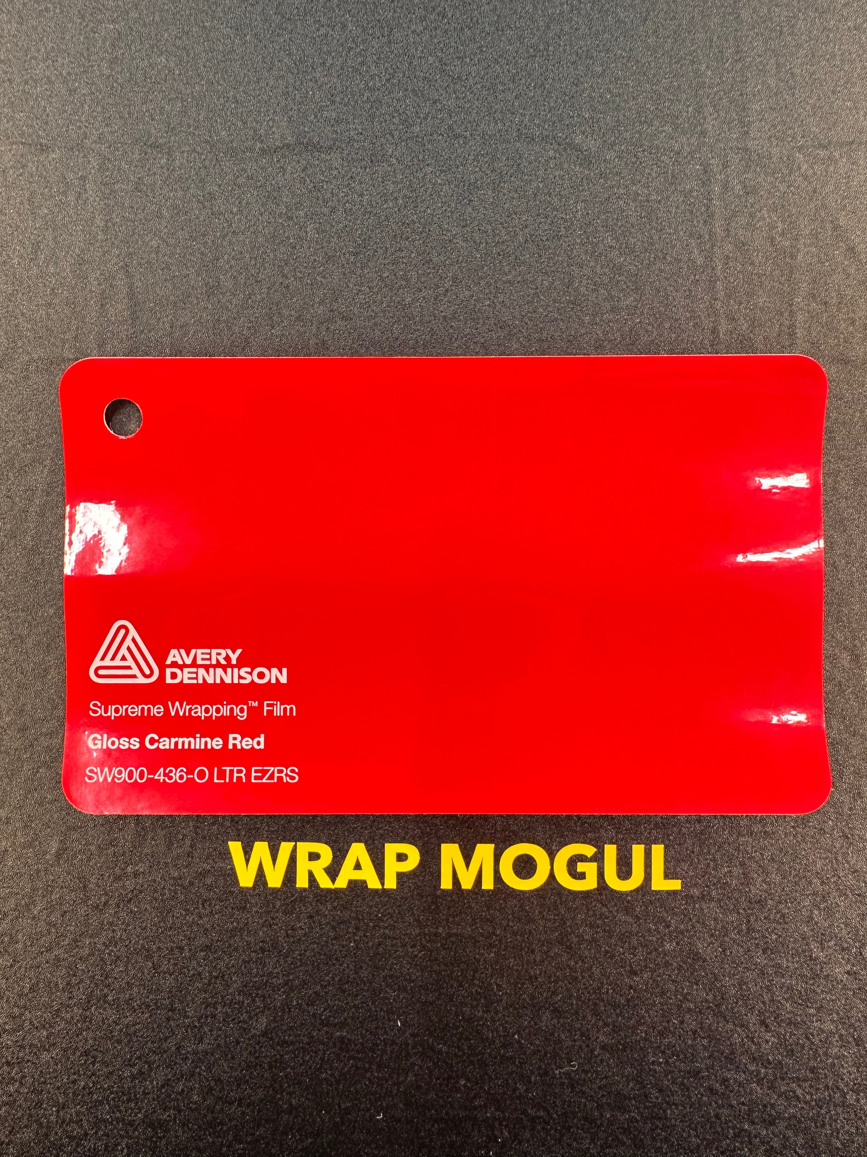 Avery Dennison SW900 Gloss Carmine Red Vinyl Wrap | SW900-436-O