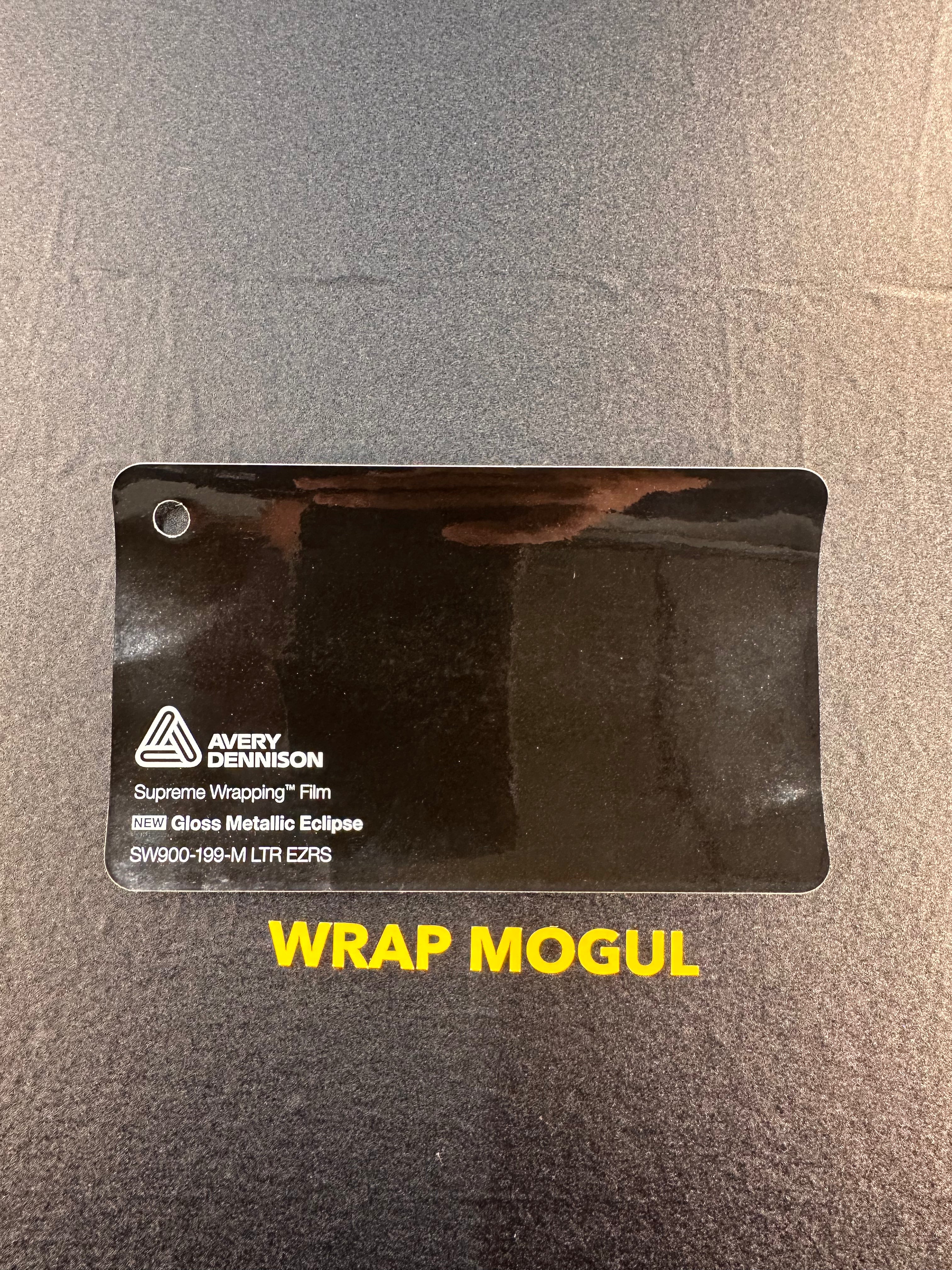 Avery Dennison SW900 Gloss Eclipse Black Vinyl Wrap | SW900-199-M