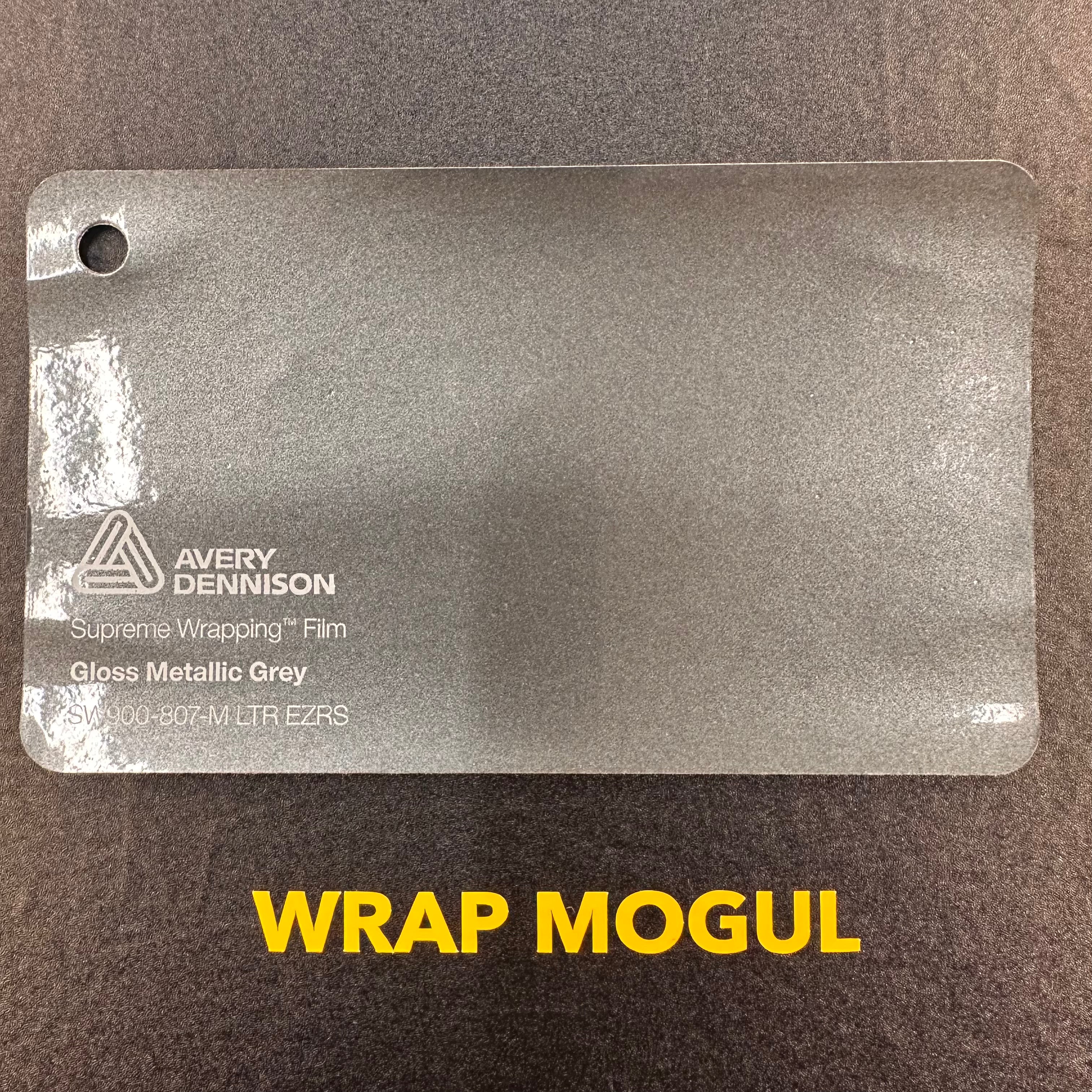 Avery Dennison SW900 Gloss Gray Metallic Vinyl Wrap | SW900-807-M