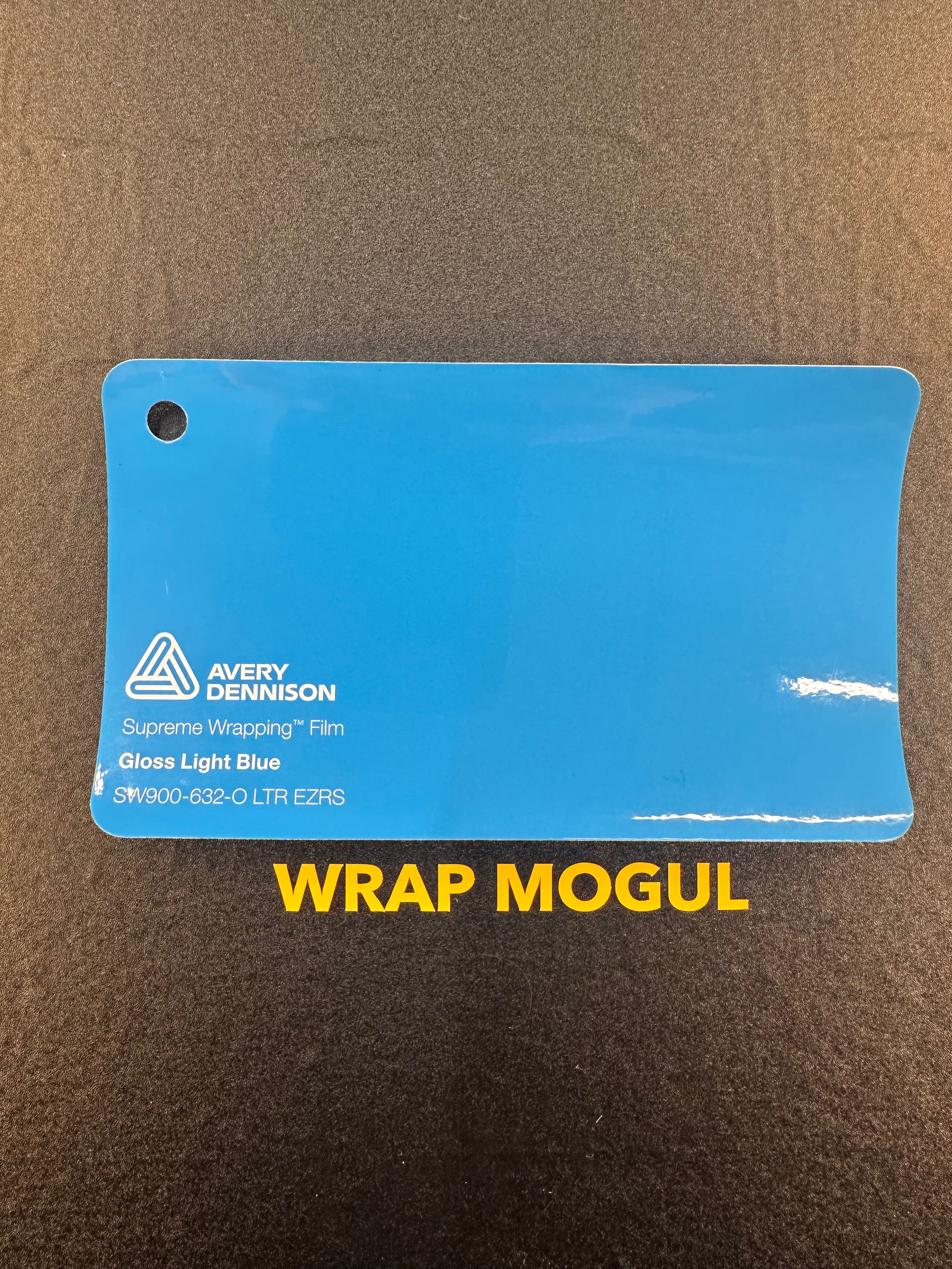 Avery Dennison SW900 Gloss Light Blue Vinyl Wrap | SW900-632-O