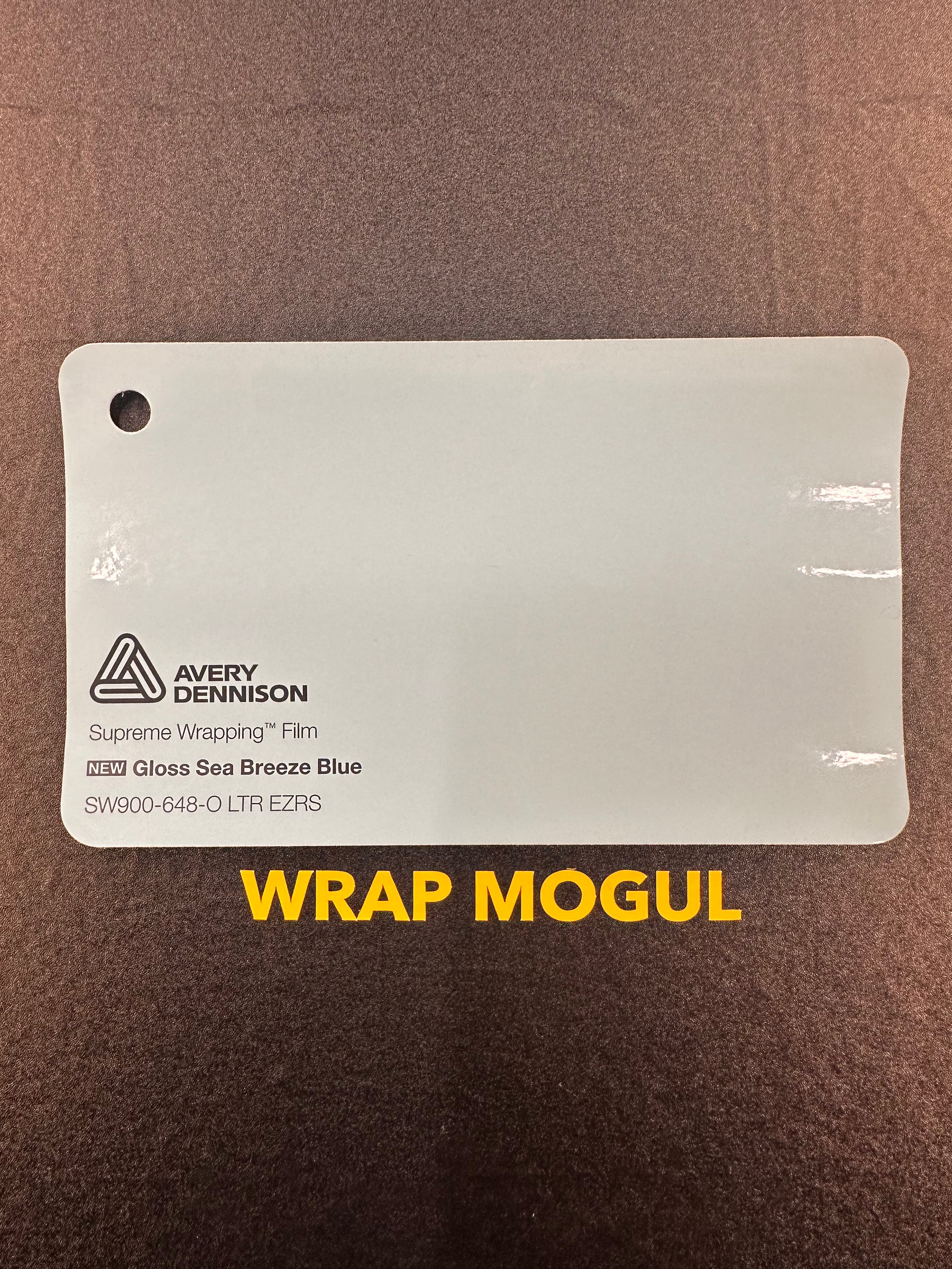 Avery Dennison SW900 Gloss Sea Breeze Blue Vinyl Wrap | SW900-648-O