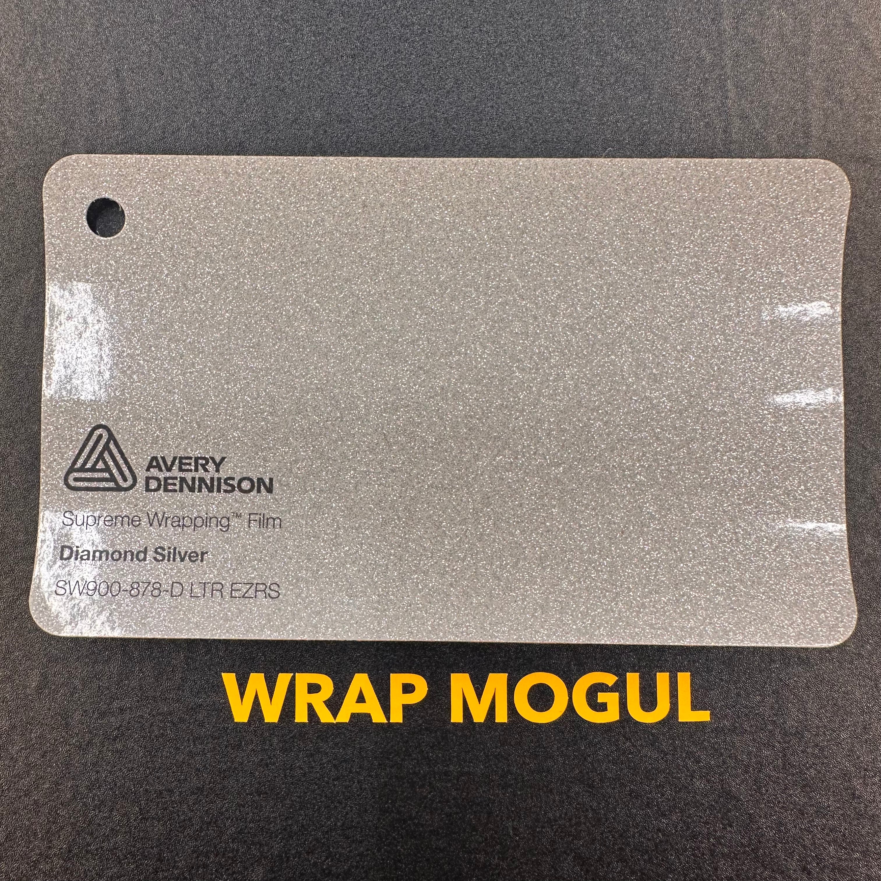 Avery Dennison SW900 Gloss Silver Diamond Vinyl Wrap | SW900-878-D