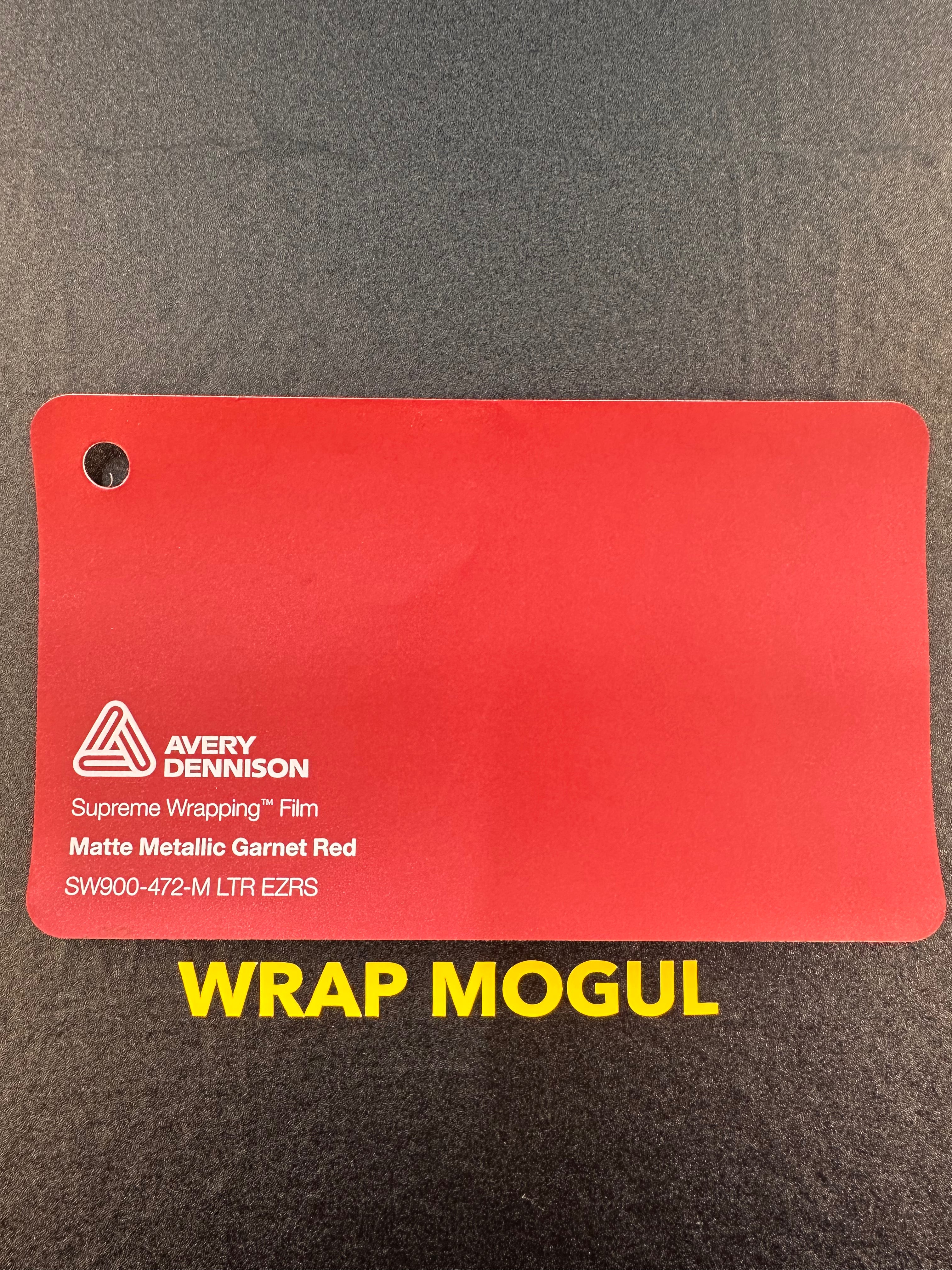 Avery Dennison SW900 Matte Garnet Red Metallic Vinyl Wrap | SW900-472-M