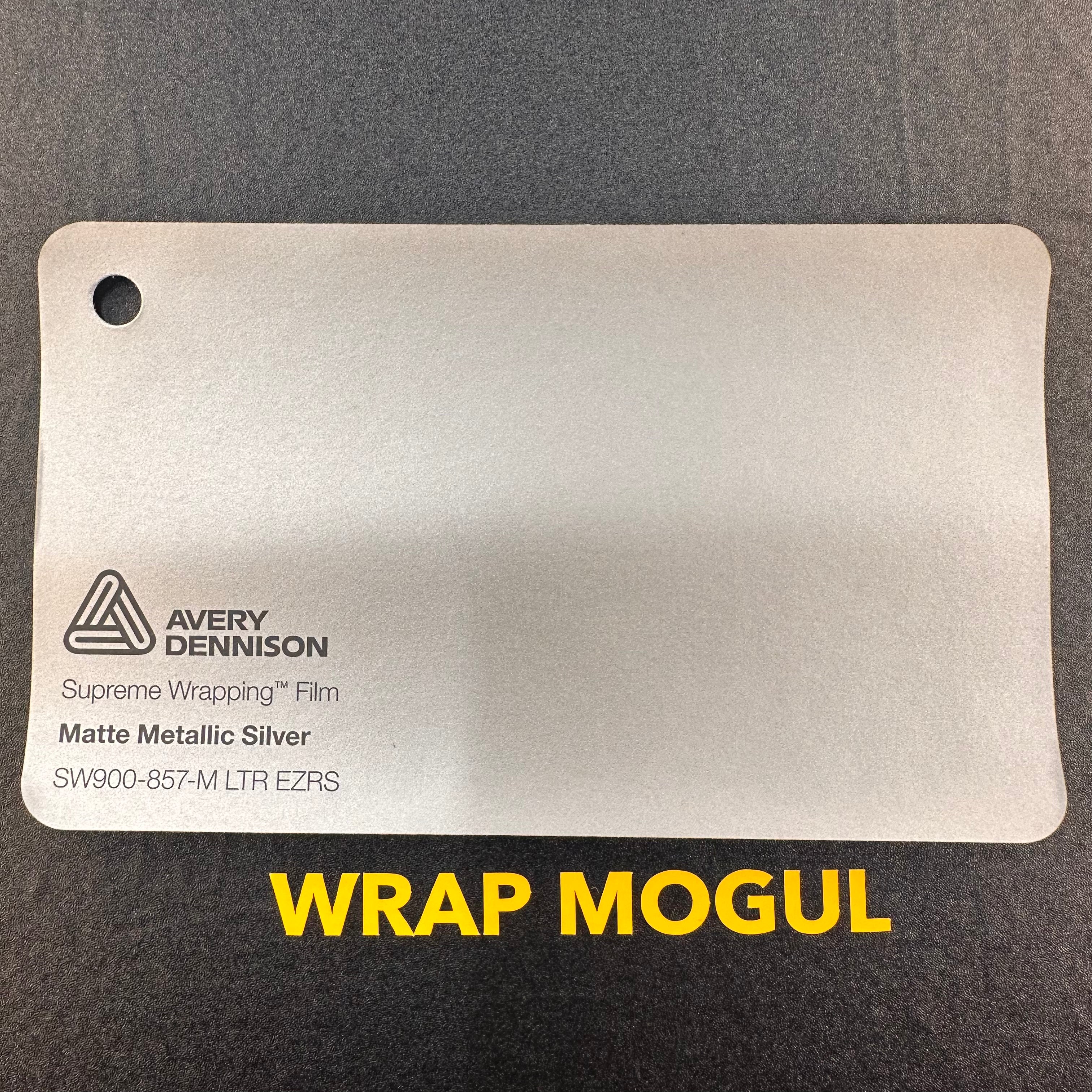 Avery Dennison SW900 Matte Silver Metallic Vinyl Wrap | SW900-857-M