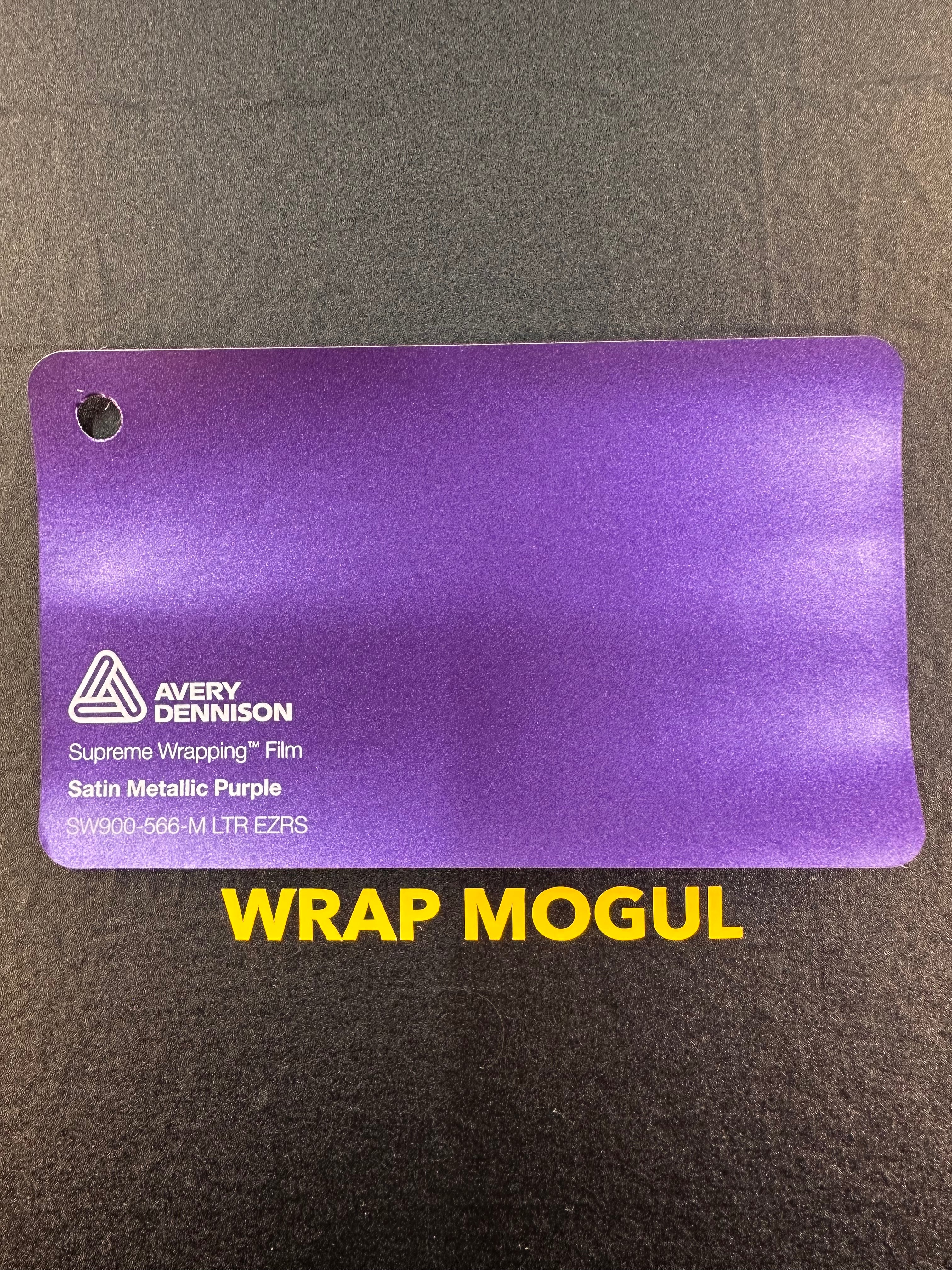 Avery Dennison SW900 Satin Purple Metallic Vinyl Wrap | SW900-566-M