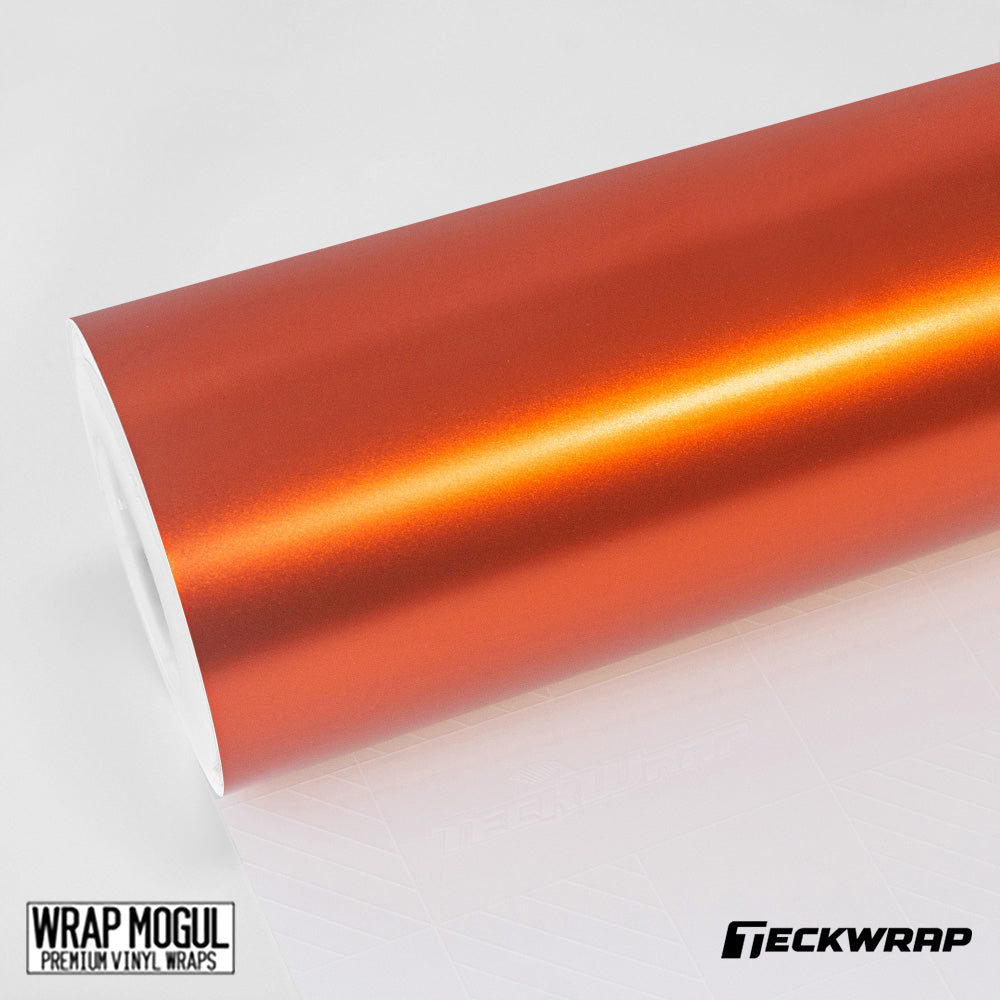 Teckwrap Matte Chrome Autumn Orange Vinyl Wrap | VCH418
