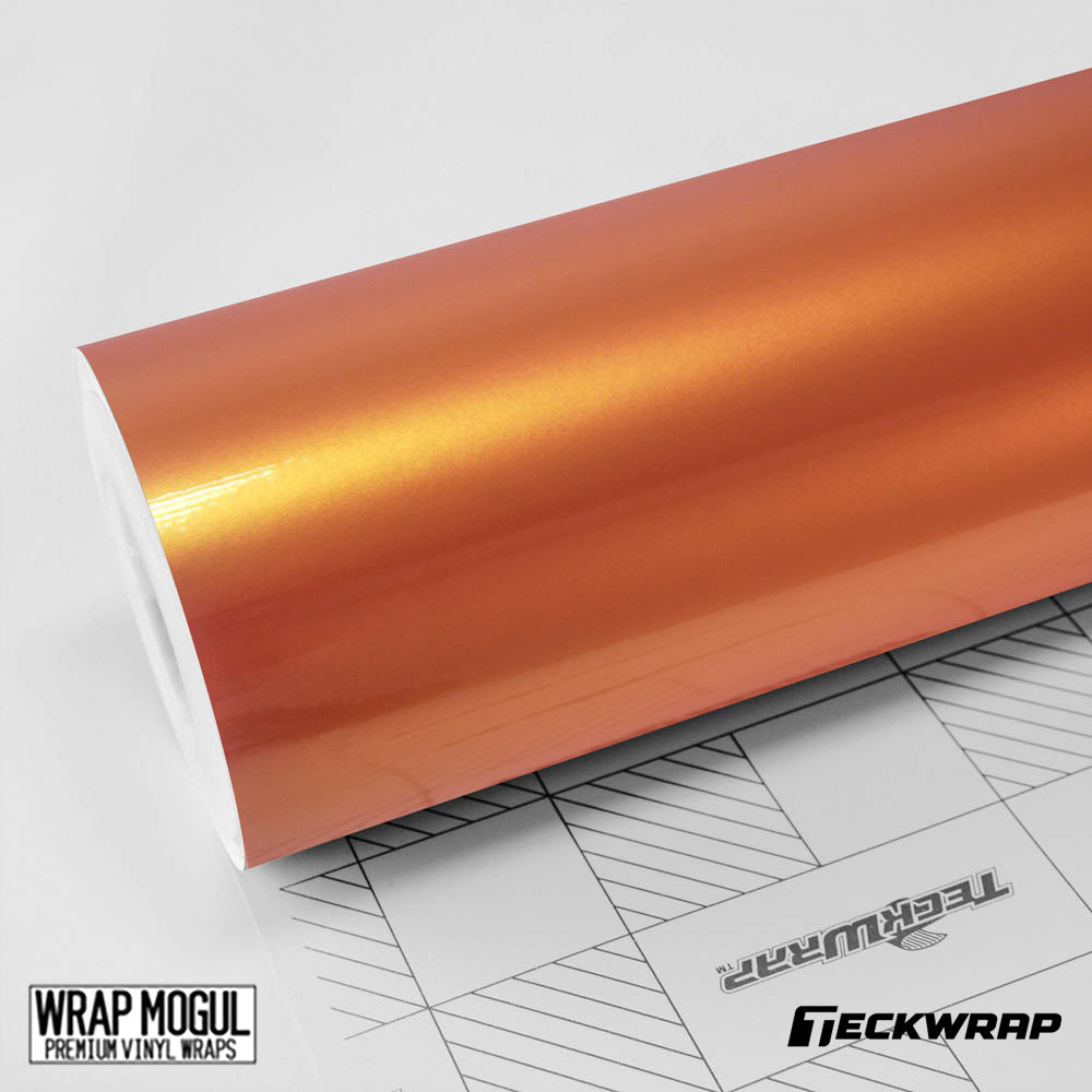 Teckwrap Gloss Metalic Coral Peach Vinyl Wrap | RB08
