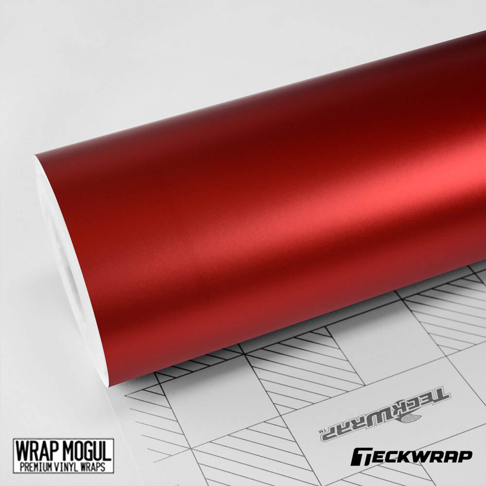 Teckwrap Matte Chrome Crimson Red Vinyl  Wrap | VCH401