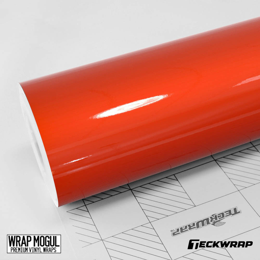 Teckwrap High Gloss Lava Orange Vinyl Wrap | CG24