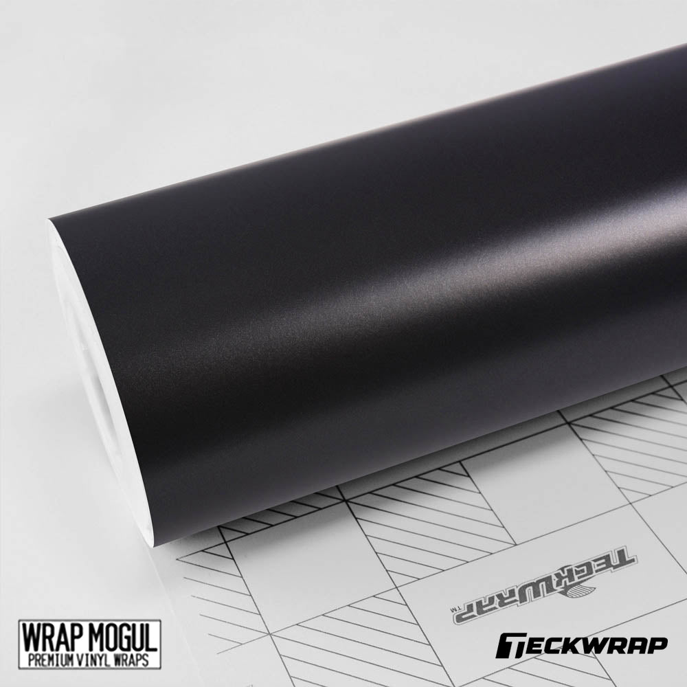 Teckwrap Matte Metalic Matte Coal Black Vinyl Wrap | MT01