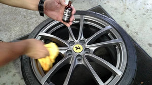 XPEL Fusion Plus wheels off ceramic coating painted wheels pr