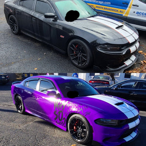 Dodge Charger racing stripes Joker custom design