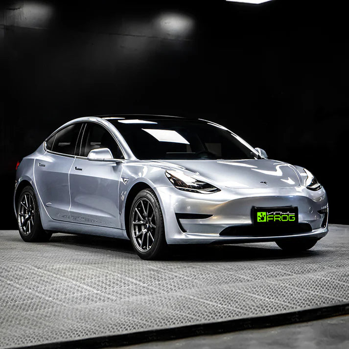 Vinyl Frog Glossy Metallic Florett Silver Vinyl Wrap | GMP90_PET-1M