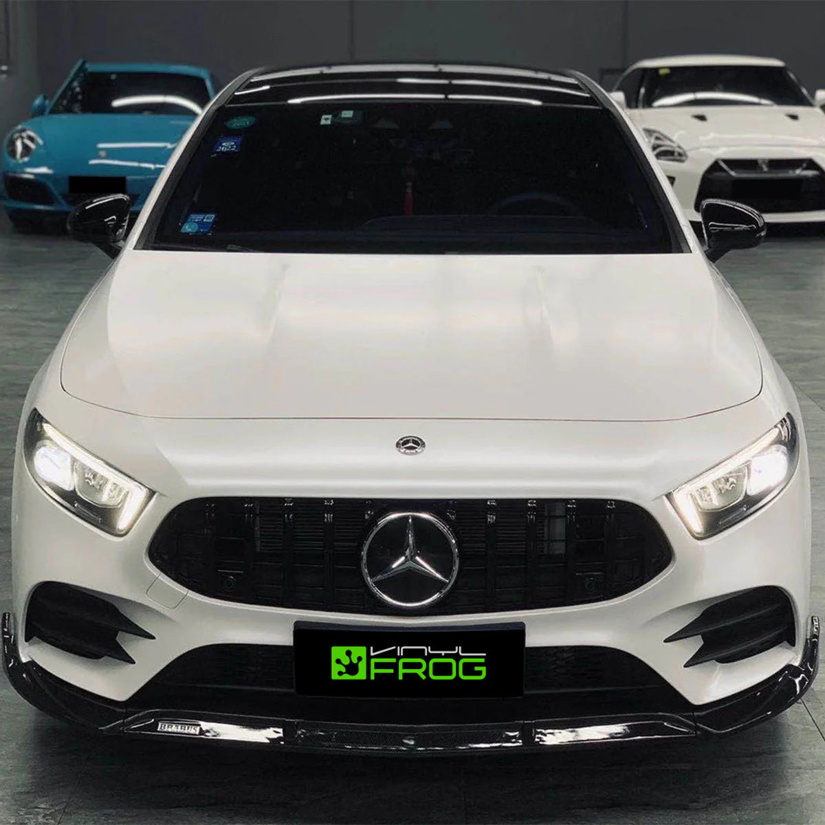 Vinyl Frog Matte Metallic Pearl White Vinyl Wrap | SMP01