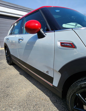 Mini Cooper Clubman racing stripes dual center