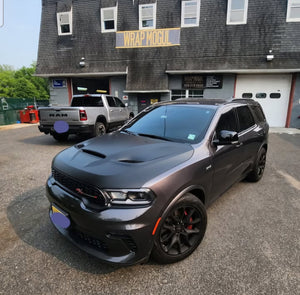 Dodge Durango hood wrap satin black matte