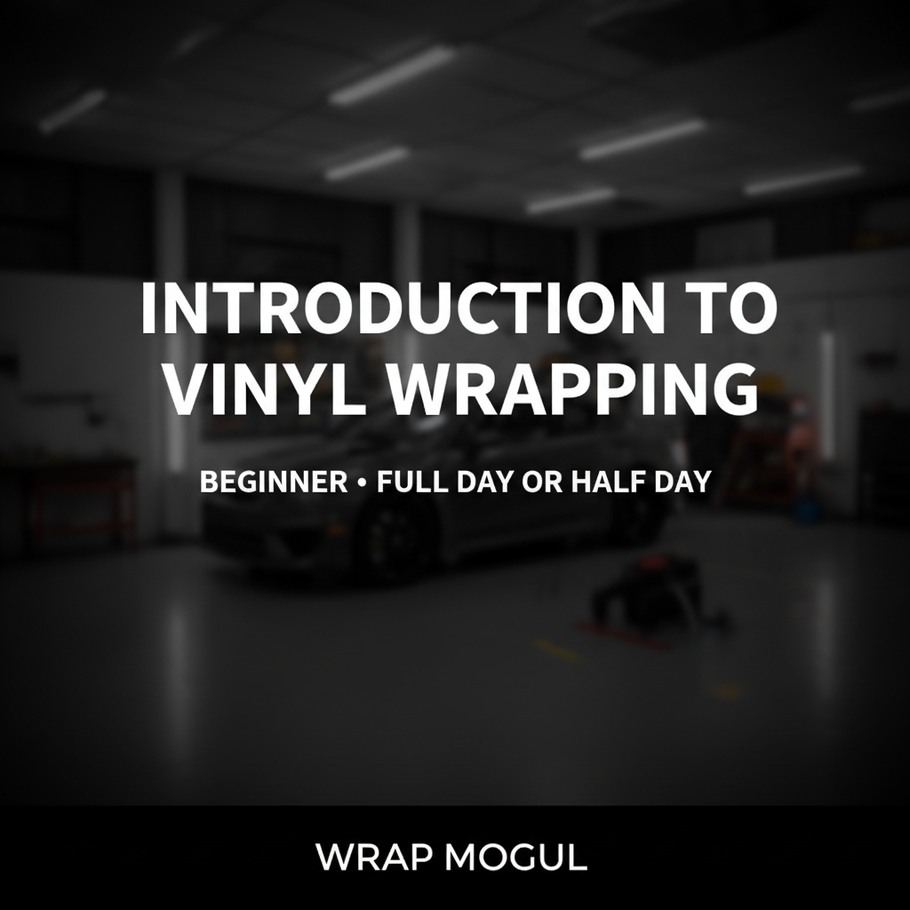 Introduction to Vinyl Wrapping (Beginner – Full Day or Half Day)