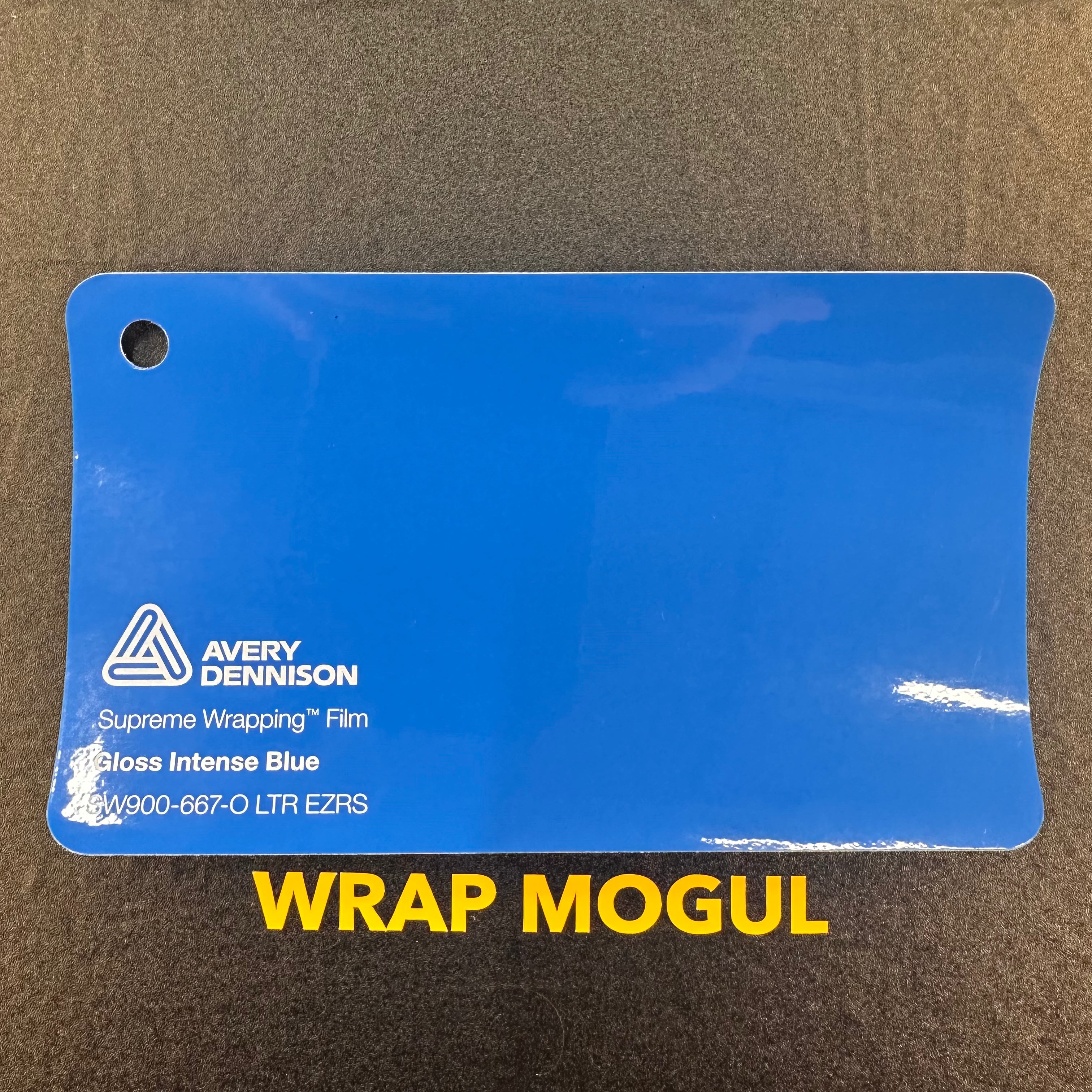 Avery Dennison SW900 Gloss Blue Vinyl Wrap | SW900-677-O