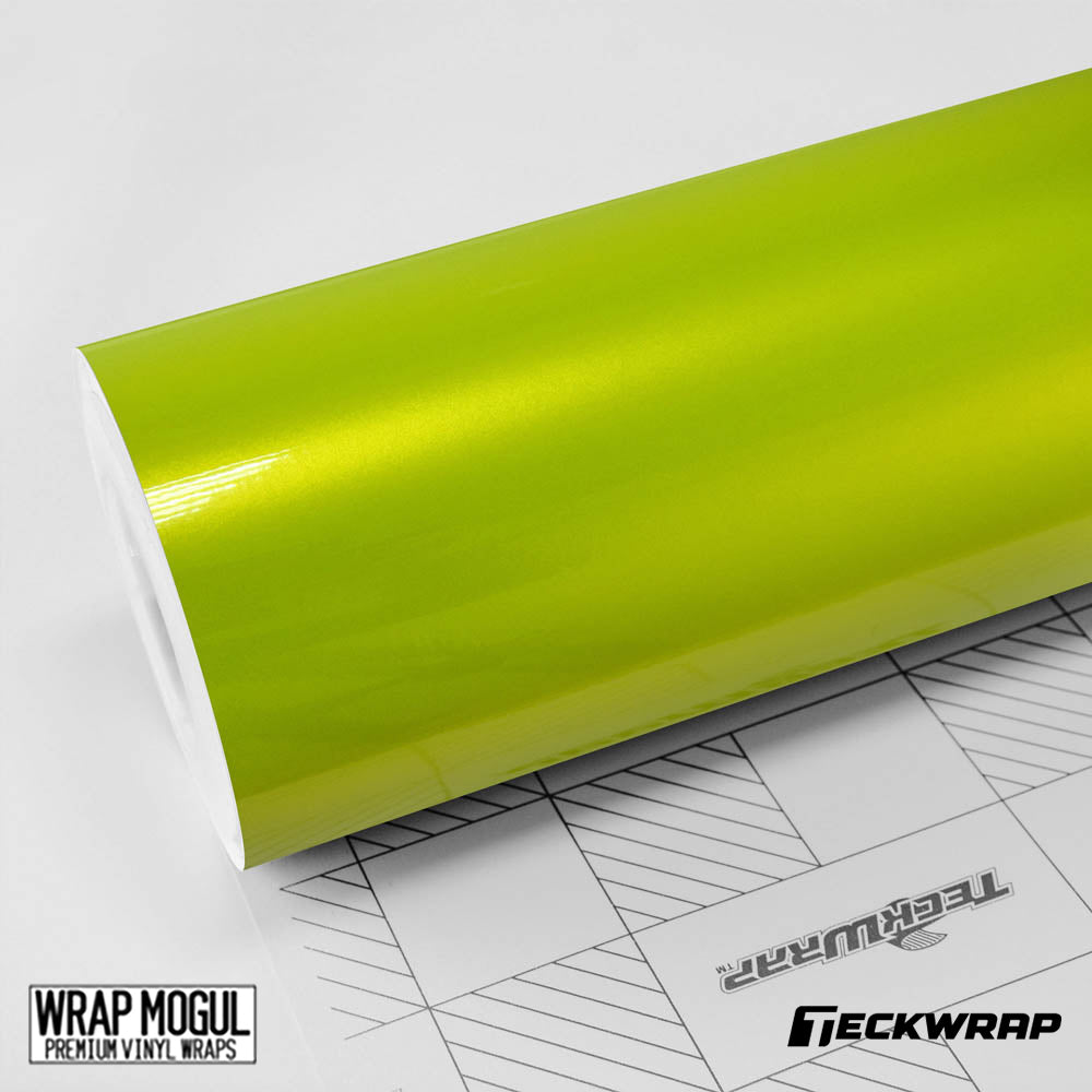 Teckwrap Gloss Metalic Acid Lime Vinyl Wrap | RB07 – Wrap Mogul Premium ...