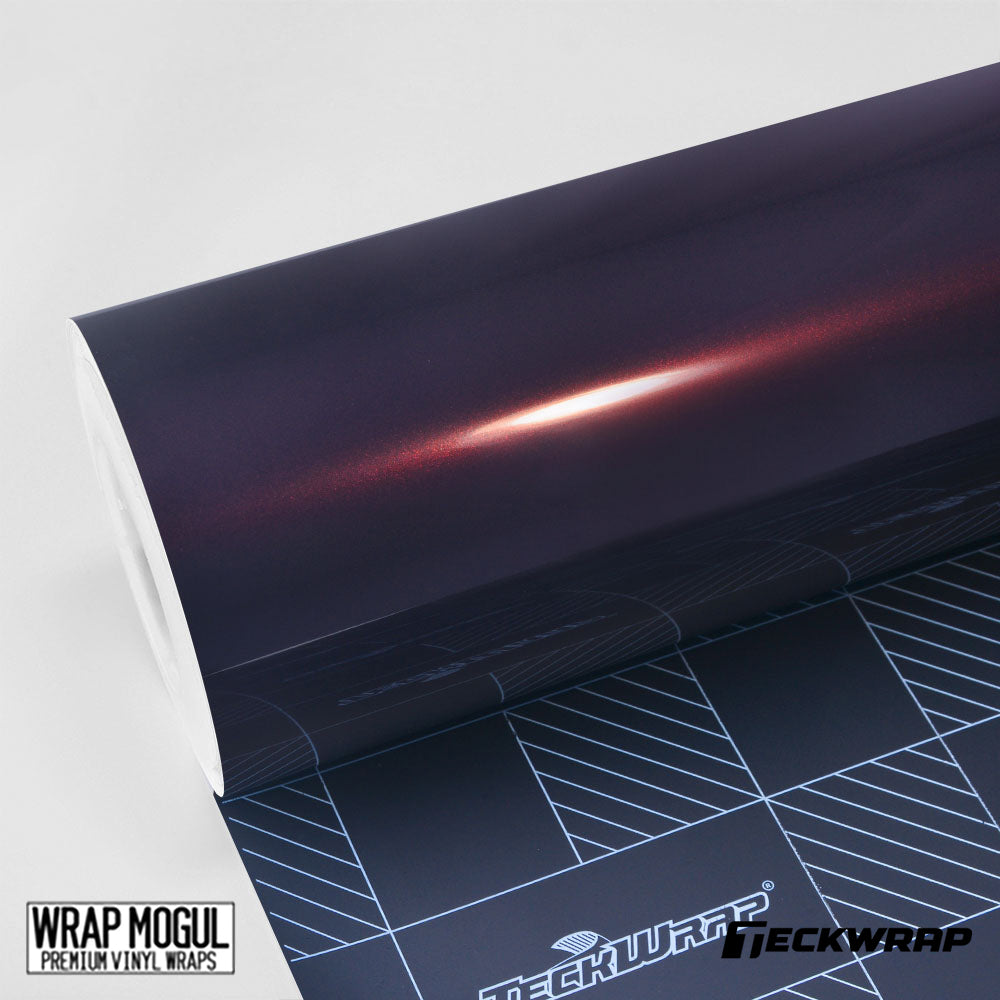 Teckwrap Gloss Metalic Burgandy Black Vinyl Wrap | HM10