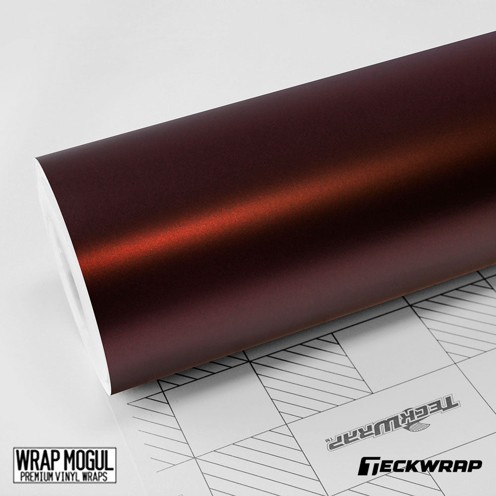 Teckwrap Satin Metalic Burnt Maroon Vinyl Wrap | SMT02