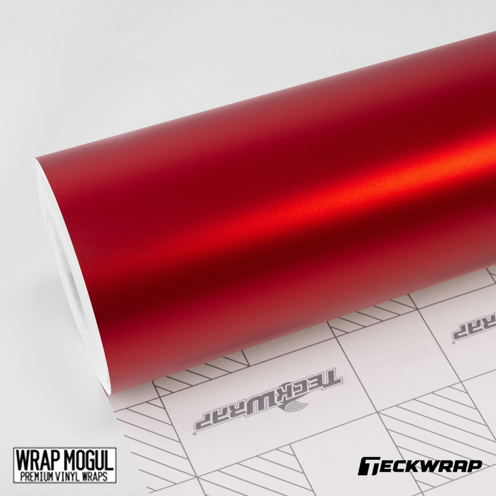 Teckwrap Satin Metalic Flame Red Vinyl Wrap | SMT15