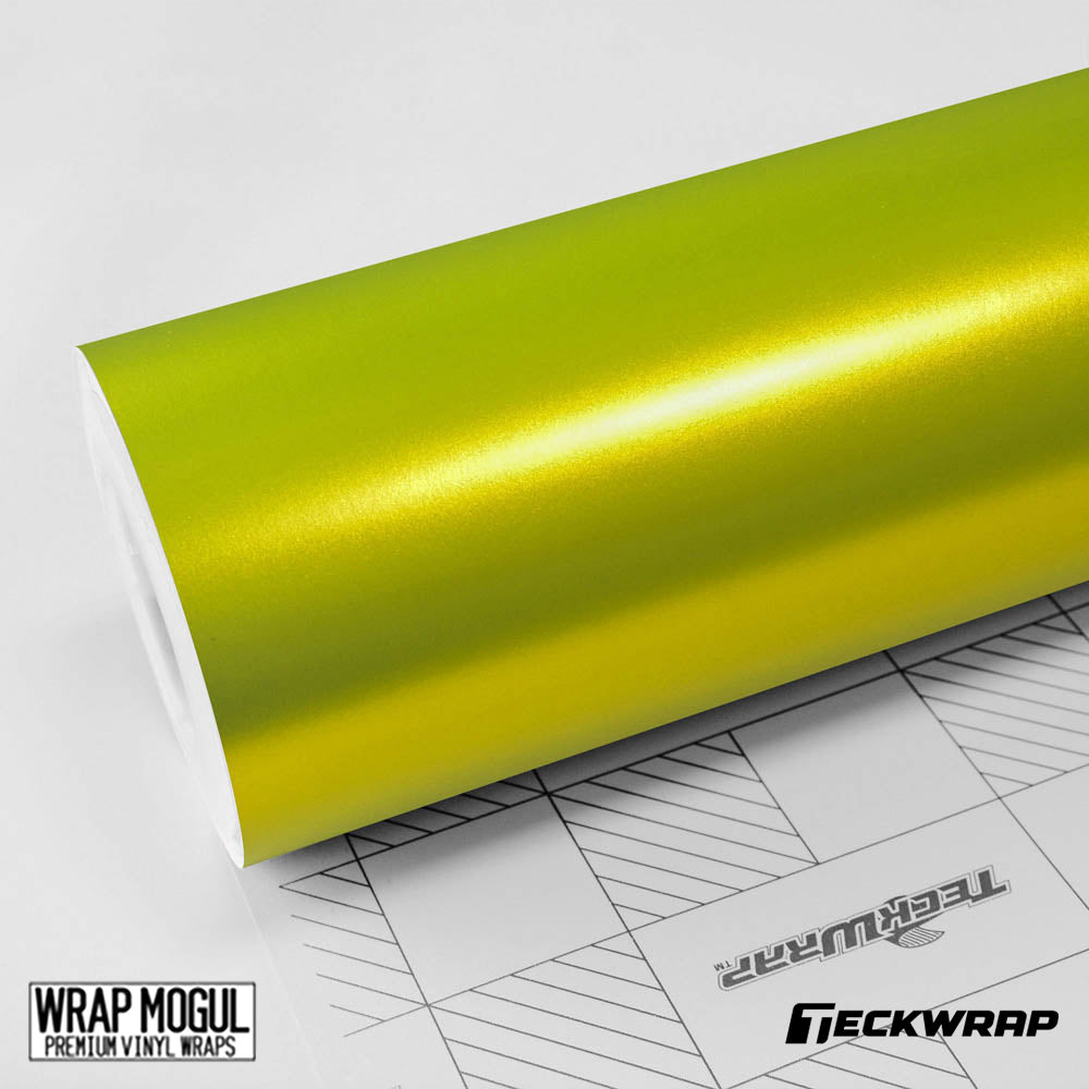 Teckwrap Matte Chrome Lemon Yellow Vinyl  Wrap | VCH412