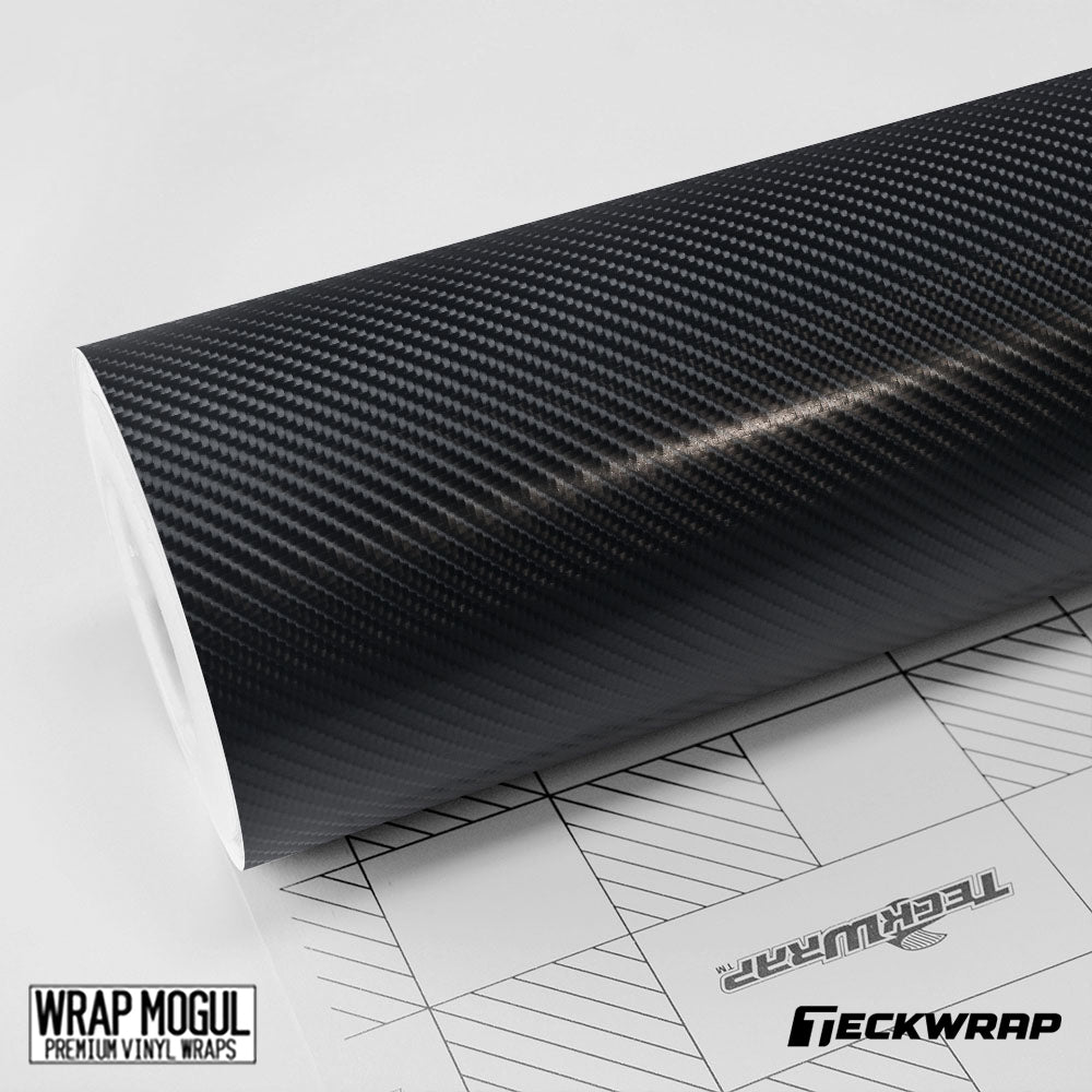 Teckwrap Premium Carbon Fibre Pitch Black Vinyl Wrap | CF02