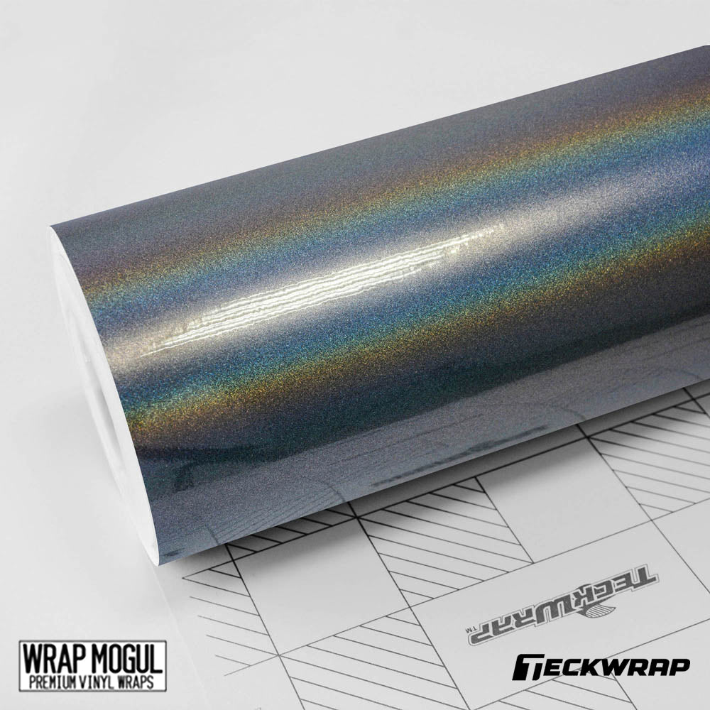 Teckwrap Super Glitter Silver Firework Vinyl Wrap | RCH01