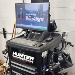 Hunter alignment machine screen display