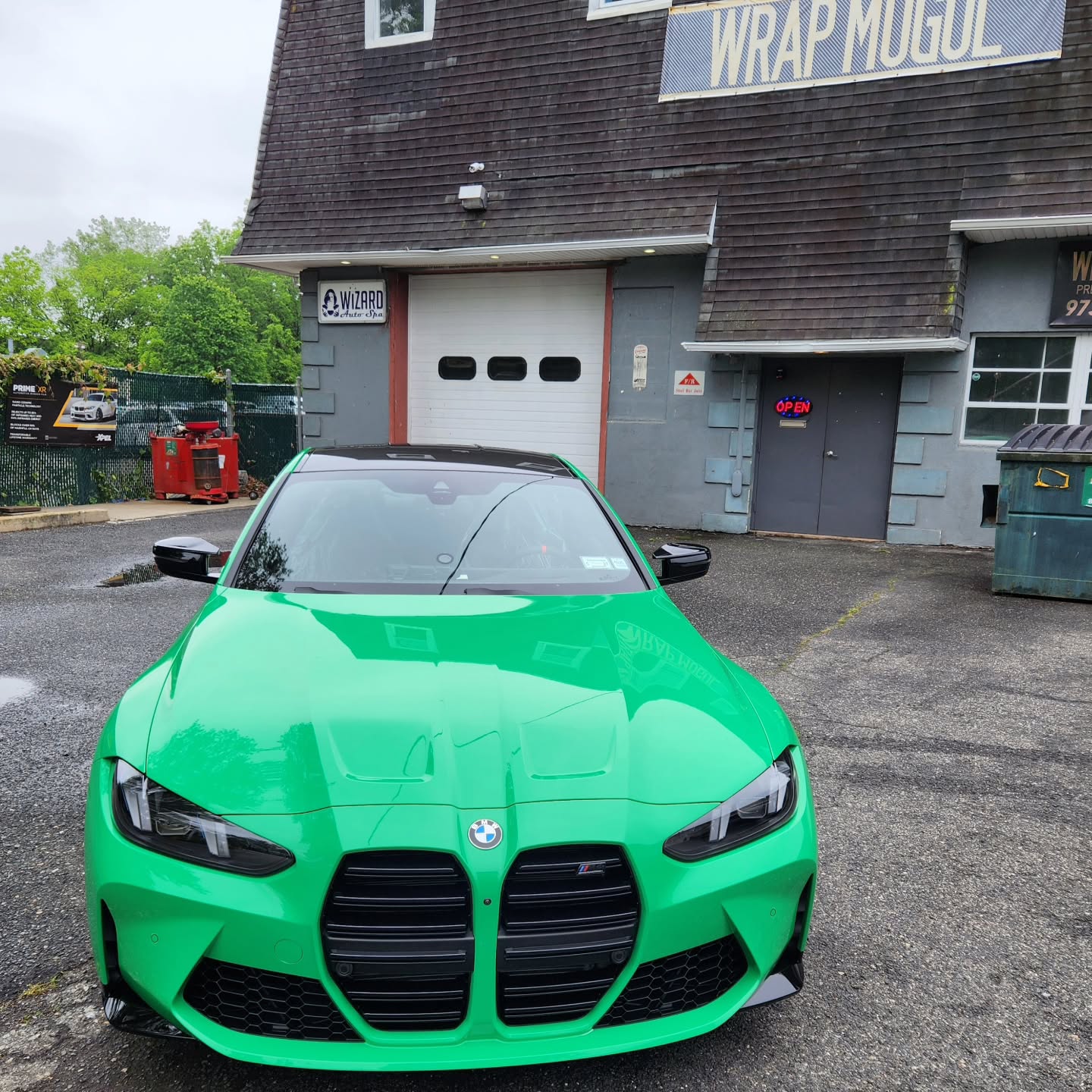 BMW M4 Competition with full front paint protection film (PPF) installation by Wrap Mogul