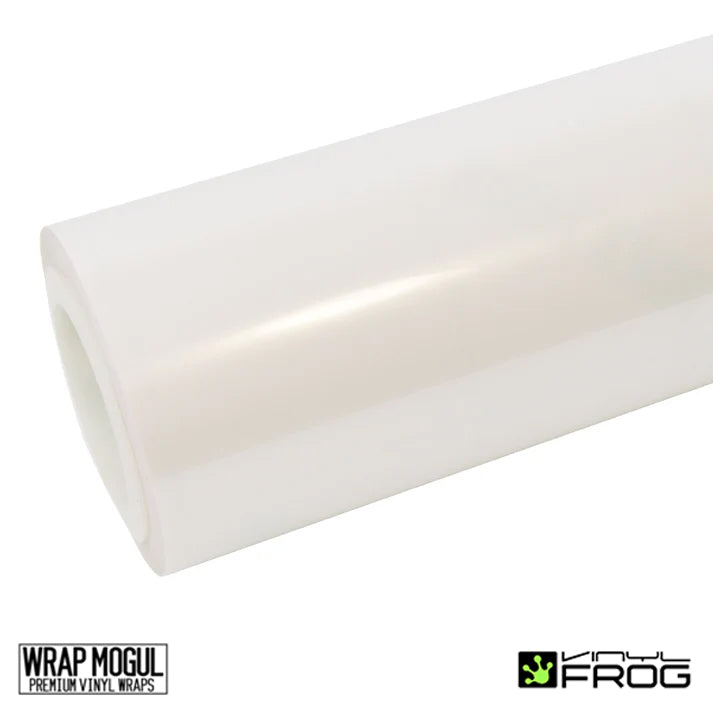 Vinyl Frog Glossy Pearl White Vinyl Wrap | WGP05_PET