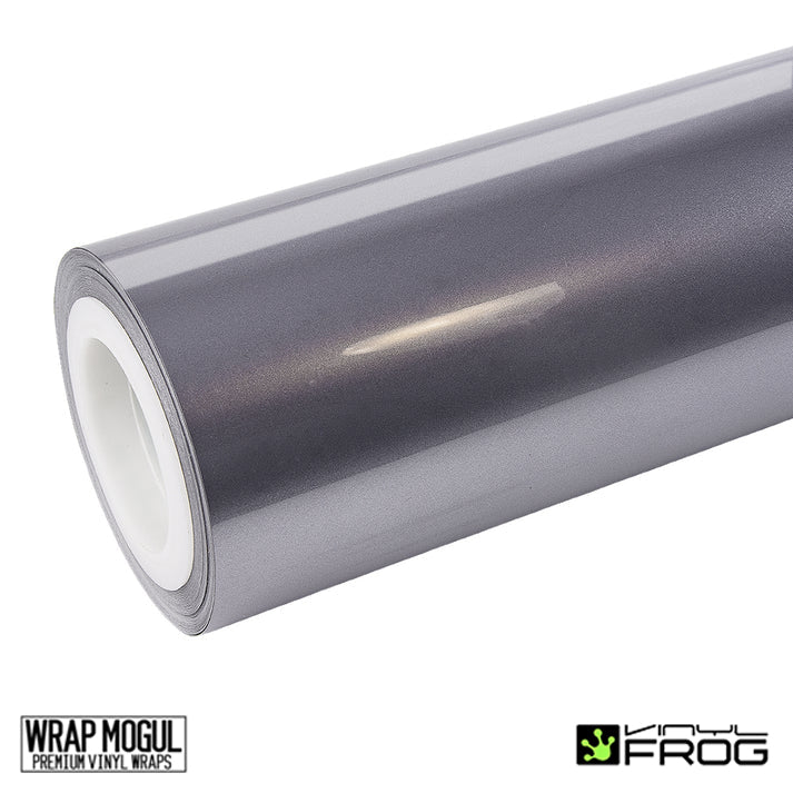 Vinyl Frog Glossy Metallic Titanium Gray Vinyl Wrap | GMP02_PET