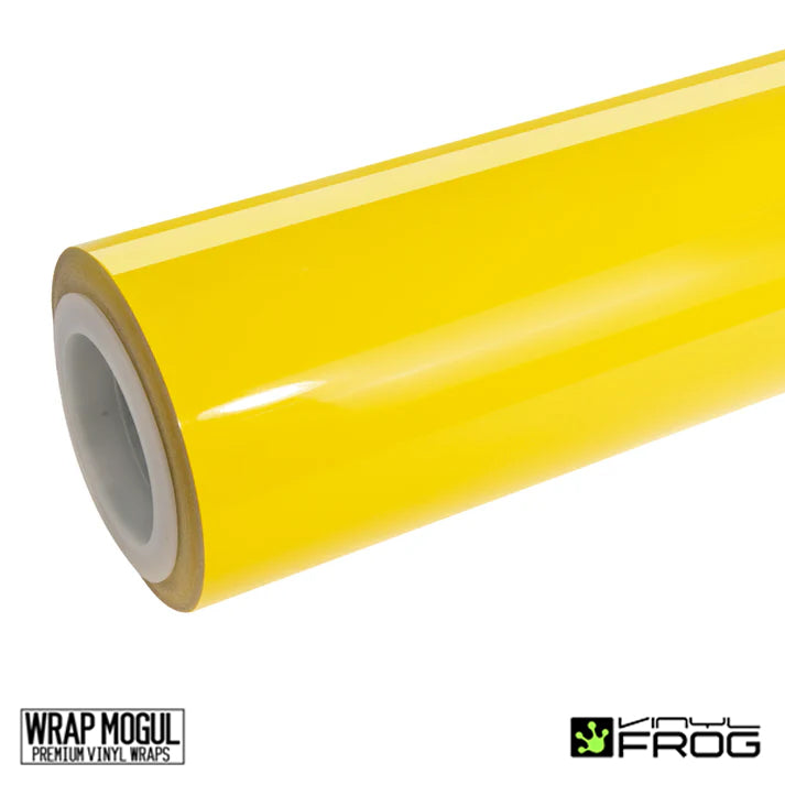 Vinyl Frog High Glossy Racing Yellow Vinyl Wrap | SGP50_PET