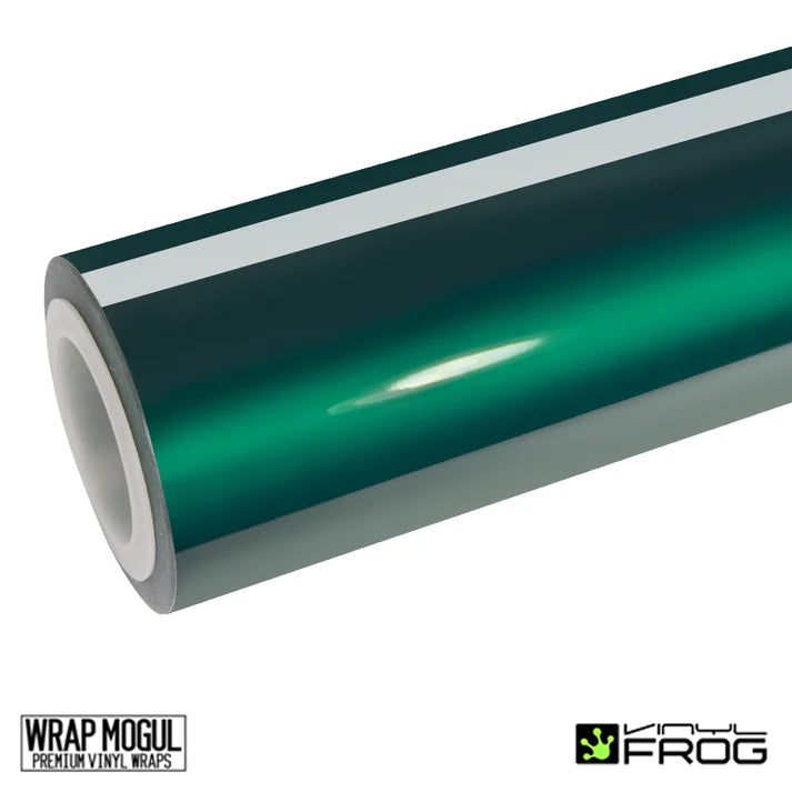 Vinyl Frog Glossy Metallic Spanish Viridian Vinyl Wrap | GMP60_PET