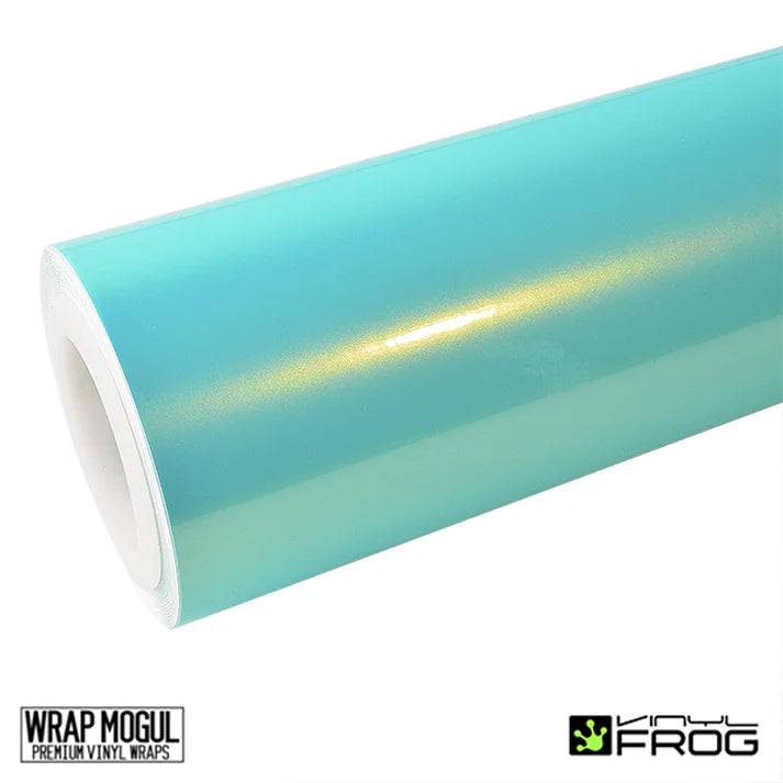 Vinyl Frog Candy Metallic Neon Ice Blue Vinyl Wrap |CMP06_PET