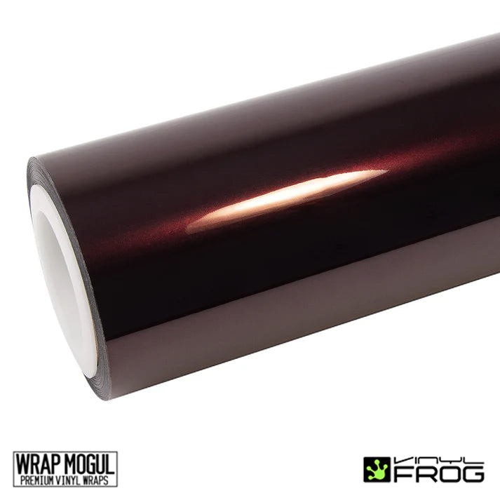 Vinyl Frog Glossy Metallic Black Rose Vinyl Wrap | GMP05_PET