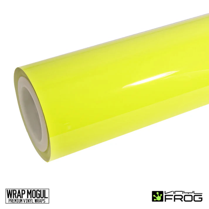 Vinyl Frog High Glossy Chartreuse Yellow Vinyl Wrap | SGP49_PET