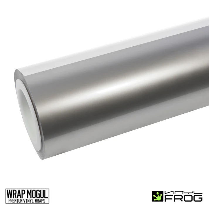 Vinyl Frog Glossy Metallic Unicorn Silver Vinyl Wrap | GMP65_PET