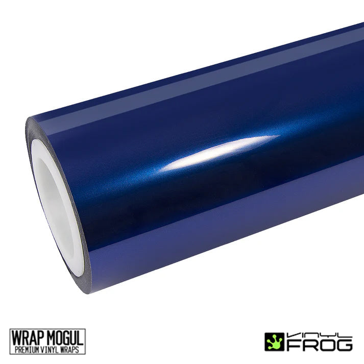 Vinyl Frog Glossy Metallic Deep Blue Vinyl Wrap | GMP08_PET