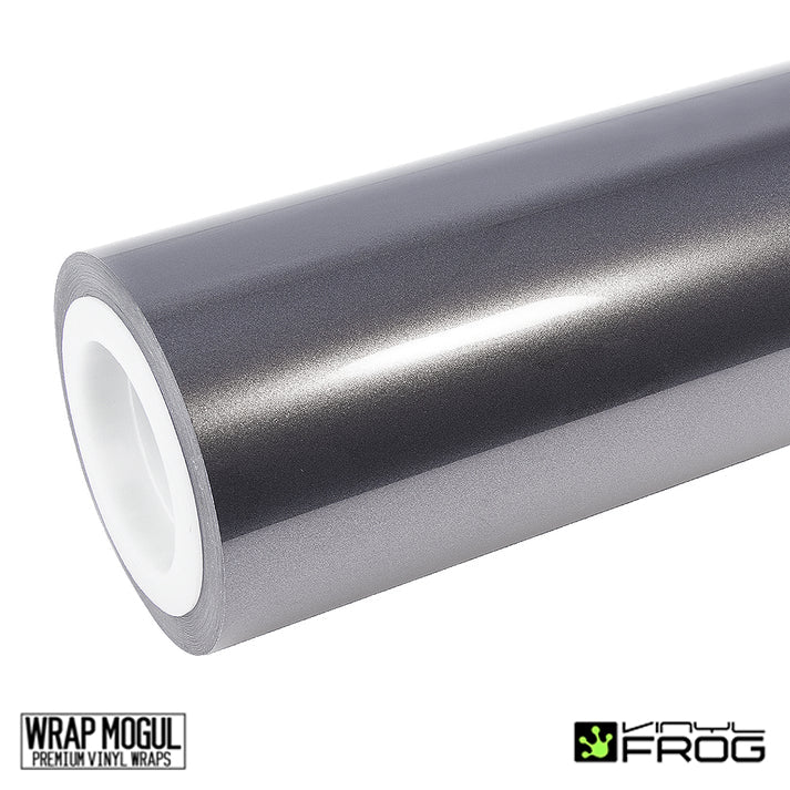 Vinyl Frog Glossy Metallic Dark Gray Vinyl Wrap | GMP03_PET