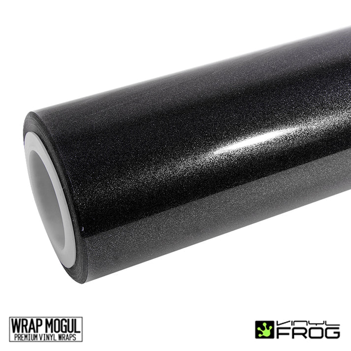 Vinyl Frog Glossy Metallic Shimmer Black Vinyl Wrap | GMP85_PET