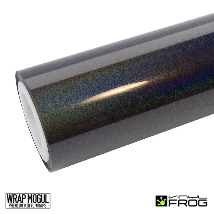 Vinyl Frog Rainbow Metallic Majestic Dark Gray Vinyl Wrap | RMP01_PET